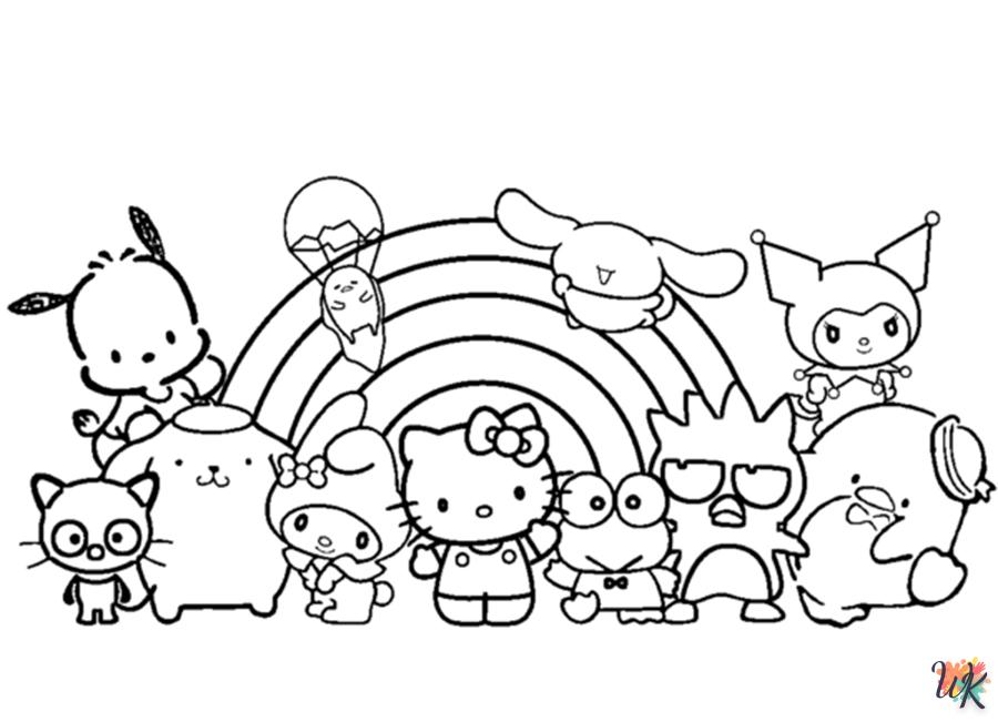 Coloriage Sanrio gratuit - Collection complète de personnages Bild & Inspiration Coloriage Sanrio gratuit - Collection complète de personnages