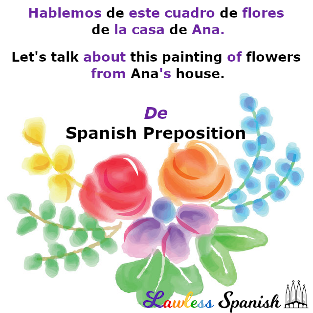 Kreatives Bild zu De - Spanish Preposition - Lawless Spanish Grammar De - Spanish Preposition - Lawless Spanish Grammar Bildidee