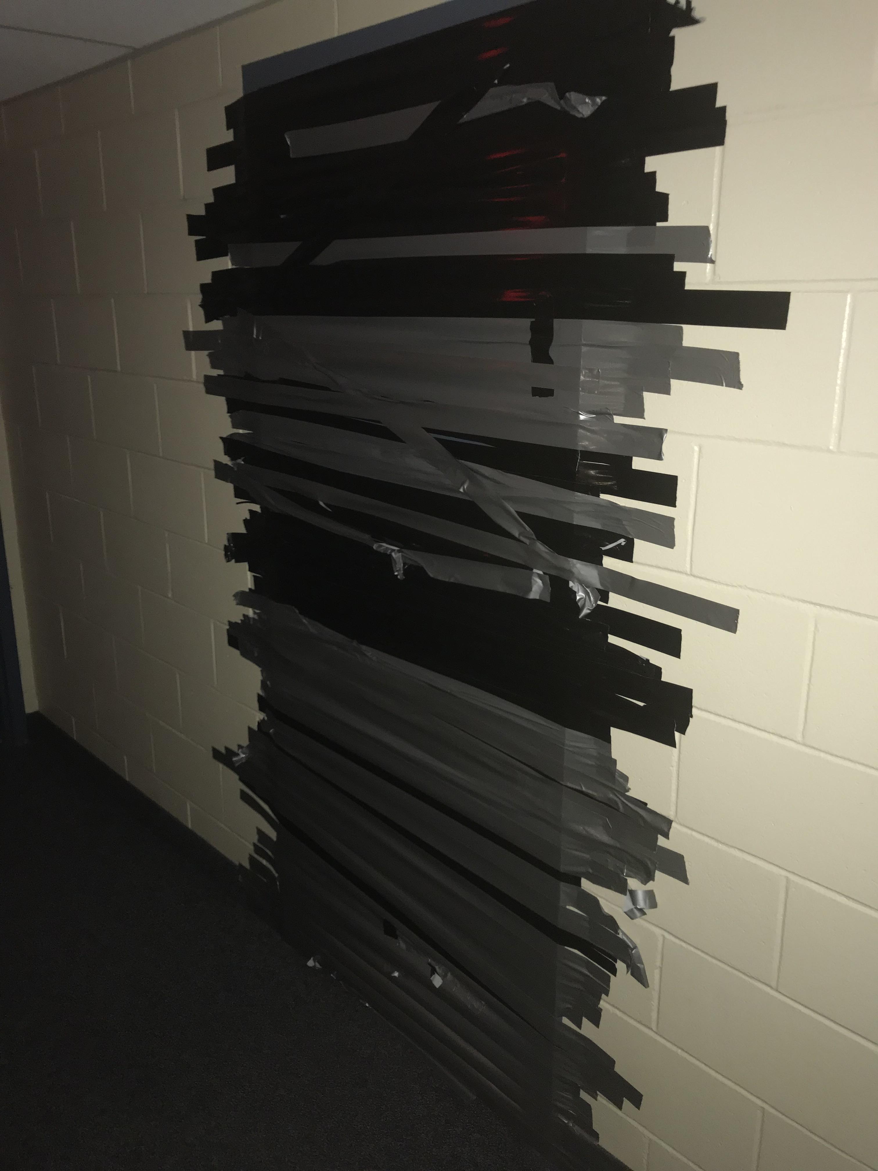  Taped Over My Friends Door (it opens inward, so he will be greeted by a Bildidee 