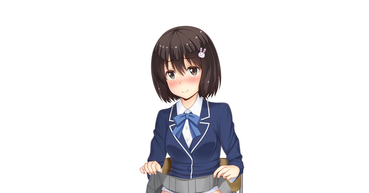 Kreatives Bild zu #スカートたくし上げ スカートをたくし上げる宇佐美さん。 - さら・しなのイラスト - pixiv Foto zu #スカートたくし上げ スカートをたくし上げる宇佐美さん。 - さら・しなのイラスト - pixiv