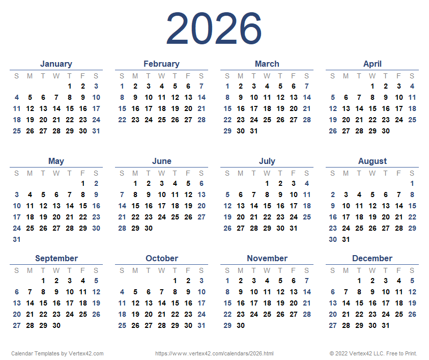 2026 Calendar Templates and Images Foto & Idee 2026 Calendar Templates and Images Bildidee