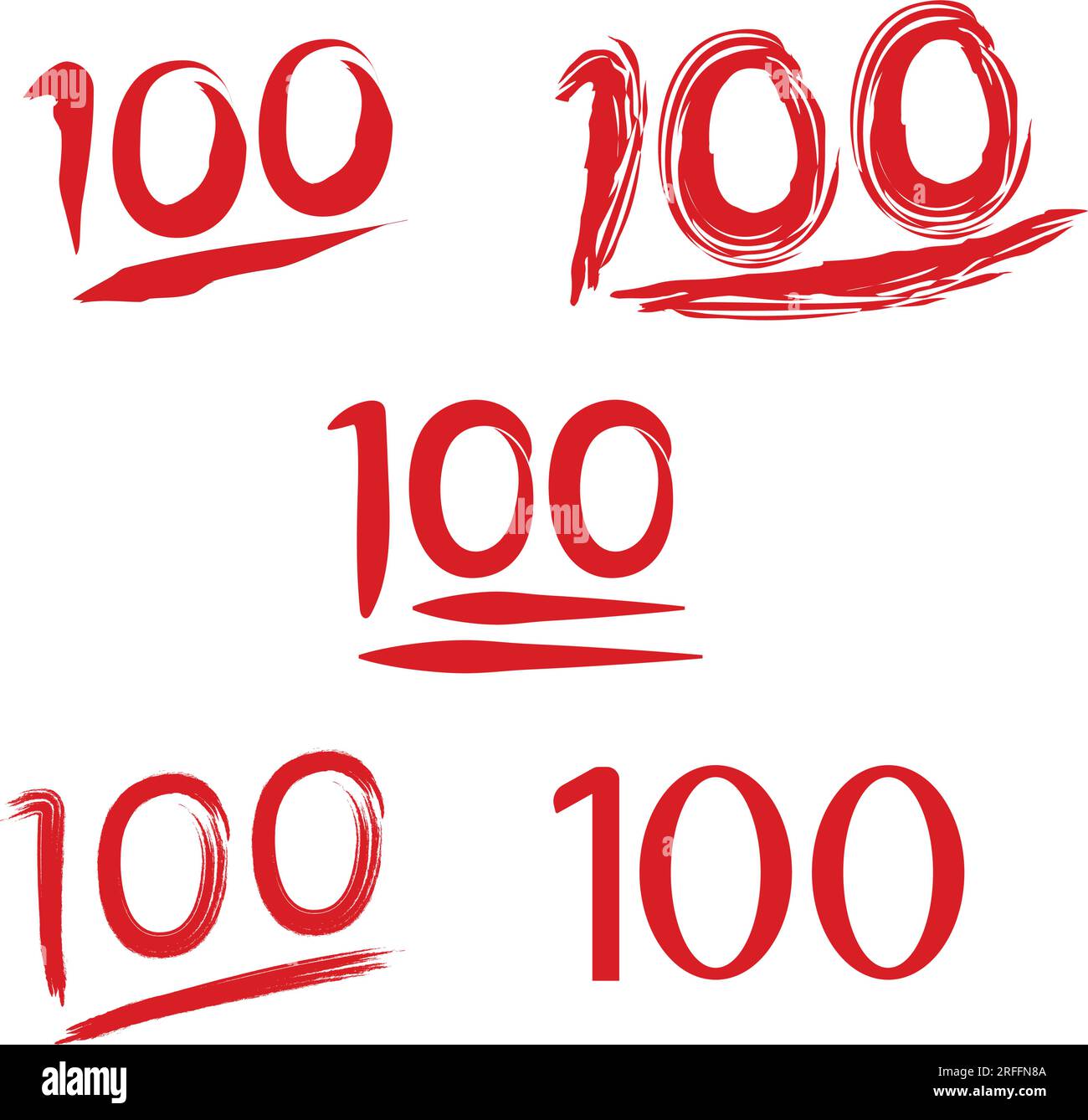  100 Emoji Icon Illustration 